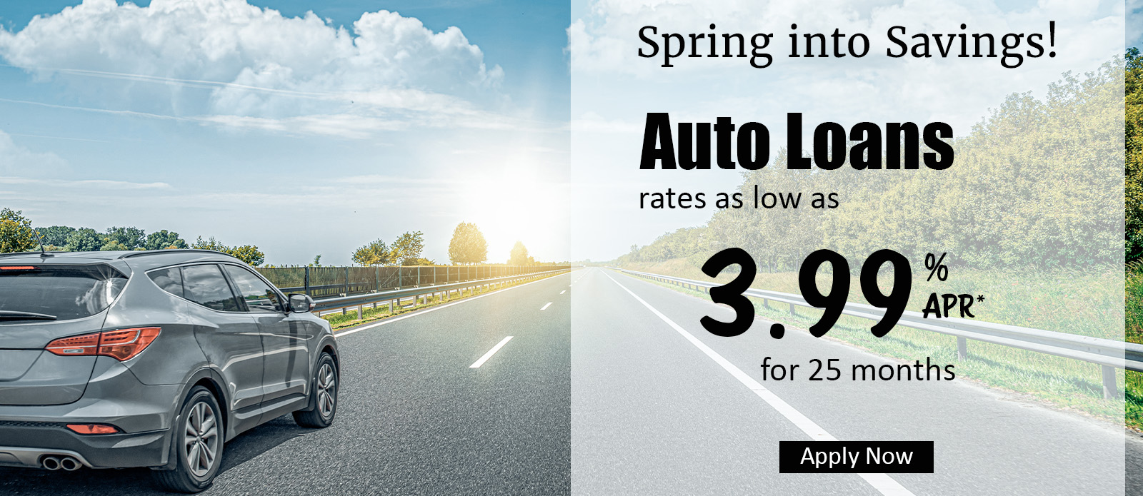 Auto Loan promotion banner